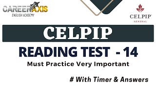 Celpip Reading Mock Test  14  Celpip Reading Practice Test [upl. by Cida949]