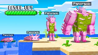 ¡MINECRAFT pero PODEMOS EVOLUCIONAR como AJOLOTES 🐟😂 con DANY y PERMON [upl. by Ssalguod]