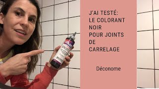 Jai testé dans ma douche le colorant noir pour joints de carrelage [upl. by Ahsasal]