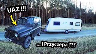 UAZ  Przyczepa Kempingowa KNAUS   Militarny Zestaw Kempingowy Vlog 256 [upl. by Neale]