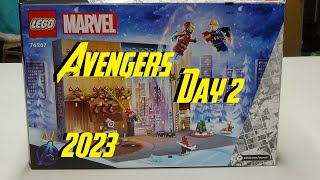 LEGO MARVEL AVENGERS 2023 ADVENT CALENDAR DAY 2 [upl. by Fife]