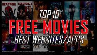 Top 10 Best FREE MOVIE WEBSITES to Watch Online [upl. by Adnawyt]