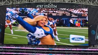 2024 Dallas Cowboys Cheerleaders pregame performance screen view only 4k 91524 [upl. by Novihc]