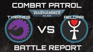 Aeldari Vs Tyranids  40K 10th Edition Combat Patrol Battle Report [upl. by Ihcego]