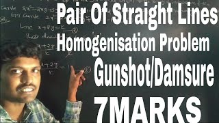 How To Easily Solve Homogenisation Problems In Pair Of Straight Lines TipsampTricks Are ExplainedVideo [upl. by Akienaj278]