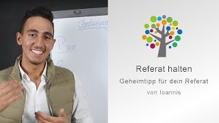 Referat halten Geheimtipp für dein Referat [upl. by Annirok]