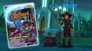 Wizard101 NEW Mad Animancers Bundle  Reviewing ALL Items [upl. by Marzi]