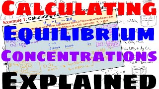 Calculating Equilibrium Concentrations  Explained [upl. by Adamec]