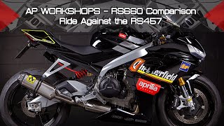 AP Workshops  Aprilia RS660 Road Test Review in Comparison to the Aprilia RS457 [upl. by Pussej186]