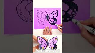 Diy beautiful 😍 moveable paper butterfly 🦋 ♥️ diy viralvideos shorts [upl. by Grania865]