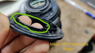 Nikon lens AFS DX 18105mm F3556G Bayonet Mount change 18105 Nikon lens not connected [upl. by Eilyab38]