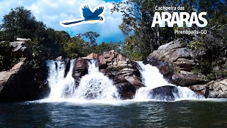 CACHOEIRA DAS ARARAS EM PIRENÓPOLIS  GO [upl. by Ryun]