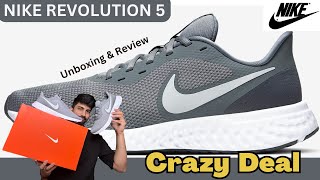 Nike Revolution 5 Unboxing and Review  Nike Revolution 5 Running Shoes [upl. by Norret]