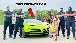 Fake Billionaire Beggar In 100 Crores Bugatti Car Prank 😜 100 करोड़ की कार से हड़कंप मच गया [upl. by Lita459]