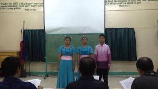 Trio Mixed O Wondrous LoveNSC 2014Roxas City Capiz [upl. by Aneelad]