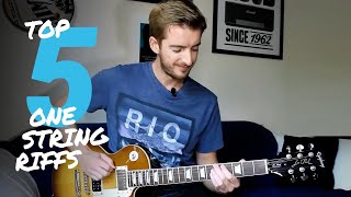 5 Easy Guitar Riffs on 1 STRING [upl. by Matteo]