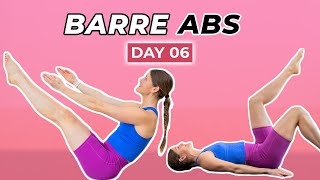 Ab Challenge Day 6 10Minute Barre Abs [upl. by Barta]