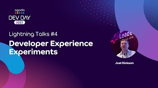 Developer Experience Experiments  Agoda Dev Day 2023 [upl. by Florine]