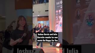 Joshua Garcia and Julia Barretto reunite for new movie UnHappy For You subcribemychannel shorts [upl. by Millhon]