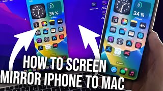 How To Screen Mirror iPhone To Mac 2024 [upl. by Wurtz]