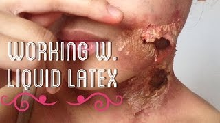 How To Use Liquid Latex For Special Effects Makeup 💋 [upl. by Zobe132]