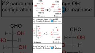 Dglucose to Dmannose amp Dglucose to Dgalactose chemistry shorts structure bscchemistry bsc [upl. by Rehm937]