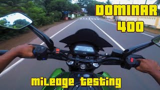 Dominar 400 mileage testing  1L mileage test  automobile mileagetest dominar400 [upl. by Grube865]