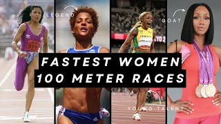 Top 10 Fastest Women Sprinters In The World  100m Dash [upl. by Hamforrd]