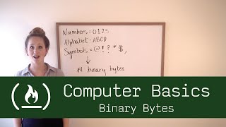 Computer Basics 7 Binary Bytes [upl. by Oijile]