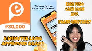 EASY PESO CASH LOAN APP PAANO MAG APPLY 2024 [upl. by Solegnave]