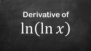 How to find derivative of lnln x  Derivative of Logarithmic Functions [upl. by Yrallih]