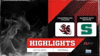 HIGHLIGHTS CALIFORNIA PA VS SLIPPERY ROCK FOOTBALL [upl. by Ruperta]