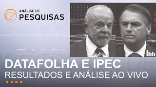 🔴 Datafolha e Ipec ao vivo Lula x Bolsonaro resultado nas últimas pesquisas e caso Carla Zambelli [upl. by Brade]