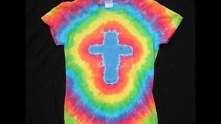 How To Tie Dye A Cross Design [upl. by Donavon766]