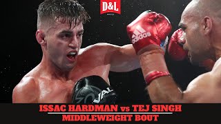 Issac Hardman vs Tej Singh  IBF amp WBO Regional Middleweight Title Fight [upl. by Eilsil]