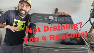 Top 4 Reasons Why Your Samsung Washer Is Not Draining [upl. by Stephenson996]