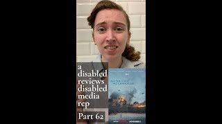 A Disabled Person Reviews Disabled Media Rep Part 62  All The Light We Cannot See [upl. by Pember]