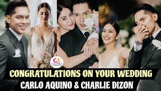 Congratulations Carlo Aquino and Charlie Dizon on your wedding  Real Videos and Photos [upl. by Esaj]