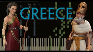 Civilization 6  Greece Theme  Epitaph of Seikilos  IndustrialAtomic  Piano Cover [upl. by Parrisch]