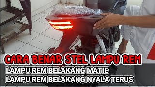 CARA STEL LAMPU REM BELAKANG YANG BENAR [upl. by Anileve799]