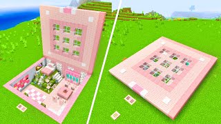 ⛏️ Minecraft Tutorial  🌸 Cherry Blossom Trapdoor Underground Base [upl. by Martineau]