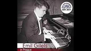 Emil Gilels Beethoven Piano Concerto No5 Op73 in E flat major Kurt Sanderling 1958 Prague [upl. by Haig]