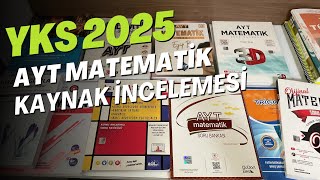 AYT MATEMATİK DETAYLI KAYNAK İNCELEMESİ YKS 2025  AYT MATEMATİK KAYNAK ÖNERİLERİ yks25 [upl. by Isoj]