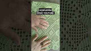 KONSOL DANTEL MODELİ 💚 CROCHET KNİTTİNG dantel keşfetcrochetörgüelişi [upl. by Uok344]