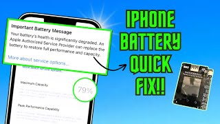 Quickly Increase iPhone 11 ProMax Battery Health and Replace Battery  OSS Team W09 Pro [upl. by Biebel]