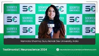 Testimonial by Namrata Sharma  Neuroscience 2024 [upl. by Gorrono]