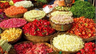 Flower market in Hyderabad [upl. by Mossolb]