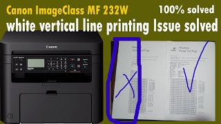 Canon imageclass mf232w white vertical line printing troubleshootingVertical lines on Canon printer [upl. by Esoryram]