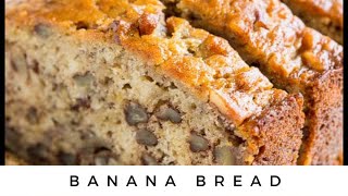 Banana Nut Bread  Moist and Delicious Recipe [upl. by Ardiedak]