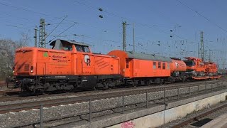 2× RedlerService 212 326 V100  Lok 4 fährt am Bahnhof Bochum Langendreer West vorbei [upl. by Ailey153]